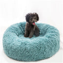 Original Calming Donut Bed - Self-Warming Anti-Anxiety Plush Faux Fur for Cats & Dogs