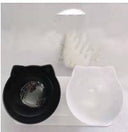 Ergonomic Cat Double Bowl - 15° Tilted Raised Feeder to Protect Cervical Vertebrae