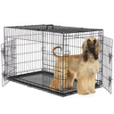 Double-Door Metal Dog Crate with Divider - Foldable & Portable Pet Kennel | Grows with Your Pup