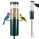 Premium Squirrel-Proof Standing Bird Feeder - 10lb Large Capacity 4-Port Metal Design