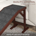 74' Extra-Long Wooden Pet Ramp with Landing Platform - Gentle Slope for High Beds | Solid Pine Wood