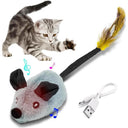 Interactive LED Magic Mouse Cat Toy - Automatic USB Rechargeable Hunter with Realistic Sounds
