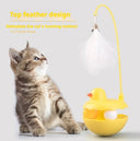 Interactive Duck Cat Toy - Lightweight Resin & Washable Kitten Teaser | Silent Play