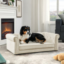 Elegant Rectangular Pet Bed - Premium Support Couch for Medium & Large Dogs