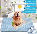 Instant Cooling Ice Silk Pet Mat - Breathable Self-Cooling Bed Pad for Dogs & Cats