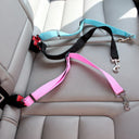 Retractable Dog Car Safety Belt - Heavy-Duty Adjustable Pet Seat Belt with Shock Absorption