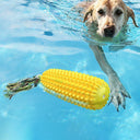 Indestructible Squeaky Corn Dog Toy - Tough Dental Chew for Aggressive Chewers | Bite-Resistant TPR