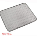 Instant Cooling Ice Silk Pet Mat - Breathable Self-Cooling Bed Pad for Dogs & Cats