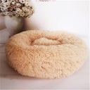 Original Calming Donut Bed - Self-Warming Anti-Anxiety Plush Faux Fur for Cats & Dogs