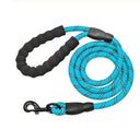 Reflective Nylon Rope Dog Leash - Heavy-Duty Climbing Rope Lead with Padded Handle