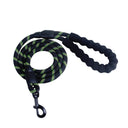 Reflective Nylon Rope Dog Leash - Heavy-Duty Climbing Rope Lead with Padded Handle