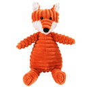 Squeaky Corduroy Dog Plush Toy - Durable Soft Animal Chew for Puppies & Small Dogs