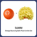 Interactive Smart Bouncing Ball - Automatic Self-Moving Dog Toy with Noise-Reducing Cover