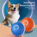 Interactive Smart Bouncing Ball - Automatic Self-Moving Dog Toy with Noise-Reducing Cover
