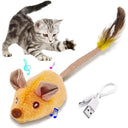 Interactive LED Magic Mouse Cat Toy - Automatic USB Rechargeable Hunter with Realistic Sounds