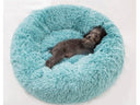 Original Calming Donut Bed - Self-Warming Anti-Anxiety Plush Faux Fur for Cats & Dogs