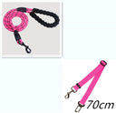 Reflective Nylon Rope Dog Leash - Heavy-Duty Climbing Rope Lead with Padded Handle