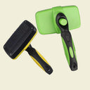 One-Click Self-Cleaning Slicker Brush - Automatic Retractable Pet Grooming Tool