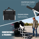Ultra-Lightweight Folding Dog Stairs - Aluminum Pet Steps for SUVs & Trucks | Supports 250lbs