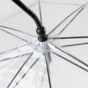 Transparent Dog Umbrella with C-Shaped Handle - Adjustable 2-in-1 Leash & Rain Cover