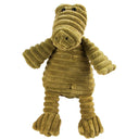 Squeaky Corduroy Dog Plush Toy - Durable Soft Animal Chew for Puppies & Small Dogs