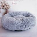 Original Calming Donut Bed - Self-Warming Anti-Anxiety Plush Faux Fur for Cats & Dogs