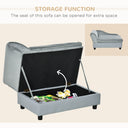 Modern Luxury Dog Sofa with Hidden Storage - Orthopedic Foam Bed for Small Pets