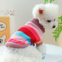 Colorful Stripes Pet Sweater - Ultra-Soft Knit Comfort Jumper for Dogs & Cats
