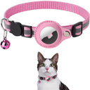 Reflective AirTag Safety Collar - Waterproof Durable Nylon Tracker Case for Dogs & Cats