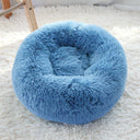 Calming Donut Pet Bed - Anti-Anxiety Ultra-Soft Plush Nest for Dogs & Cats