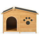 48' Wooden Dog Mansion with Sun Porch & Fencing | All-Weather Luxury Kennel (66 lbs Capacity)