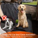 Heavy-Duty Waterproof Dog Car Seat Cover (Includes Safety Belt)