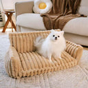 Luxury Orthopedic Pet Sofa - All-Season Warm Cat & Dog Bed with Removable Cushion