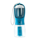 3-in-1 Portable Dog Travel Bottle - Water Dispenser, Food Container & Waste Bag Station
