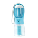 3-in-1 Portable Dog Travel Bottle - Water Dispenser, Food Container & Waste Bag Station