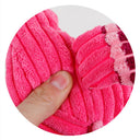 Squeaky Corduroy Dog Plush Toy - Durable Soft Animal Chew for Puppies & Small Dogs