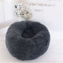 Original Calming Donut Bed - Self-Warming Anti-Anxiety Plush Faux Fur for Cats & Dogs