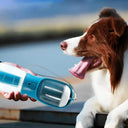 3-in-1 Portable Dog Travel Bottle - Water Dispenser, Food Container & Waste Bag Station