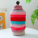 Colorful Stripes Pet Sweater - Ultra-Soft Knit Comfort Jumper for Dogs & Cats