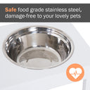 Elevated Dog Feeder - 10' Raised Station with 2 Stainless Steel Bowls | GianfiStore™