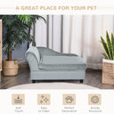 Modern Luxury Dog Sofa with Hidden Storage - Orthopedic Foam Bed for Small Pets