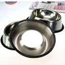 Classic Stainless Steel Pet Bowls - Durable Food-Grade Metal Dishes with Non-Slip Base
