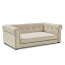 Elegant Rectangular Pet Bed - Premium Support Couch for Medium & Large Dogs