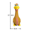 3-Pack Screaming Chicken Squeaky Dog Toys - Eco-Friendly Latex Interactive Chew Set