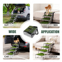 Ultra-Lightweight Folding Dog Stairs - Aluminum Pet Steps for SUVs & Trucks | Supports 250lbs