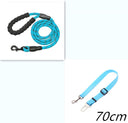 Reflective Nylon Rope Dog Leash - Heavy-Duty Climbing Rope Lead with Padded Handle