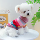Colorful Stripes Pet Sweater - Ultra-Soft Knit Comfort Jumper for Dogs & Cats