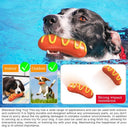 3-in-1 Squeaky Dog Chew Toy - Indestructible Dental Molar Cleaner for Aggressive Chewers