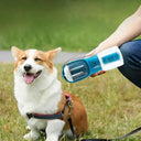 3-in-1 Portable Dog Travel Bottle - Water Dispenser, Food Container & Waste Bag Station