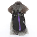 2-in-1 Waterproof Dog Winter Jacket with Integrated Safety Harness